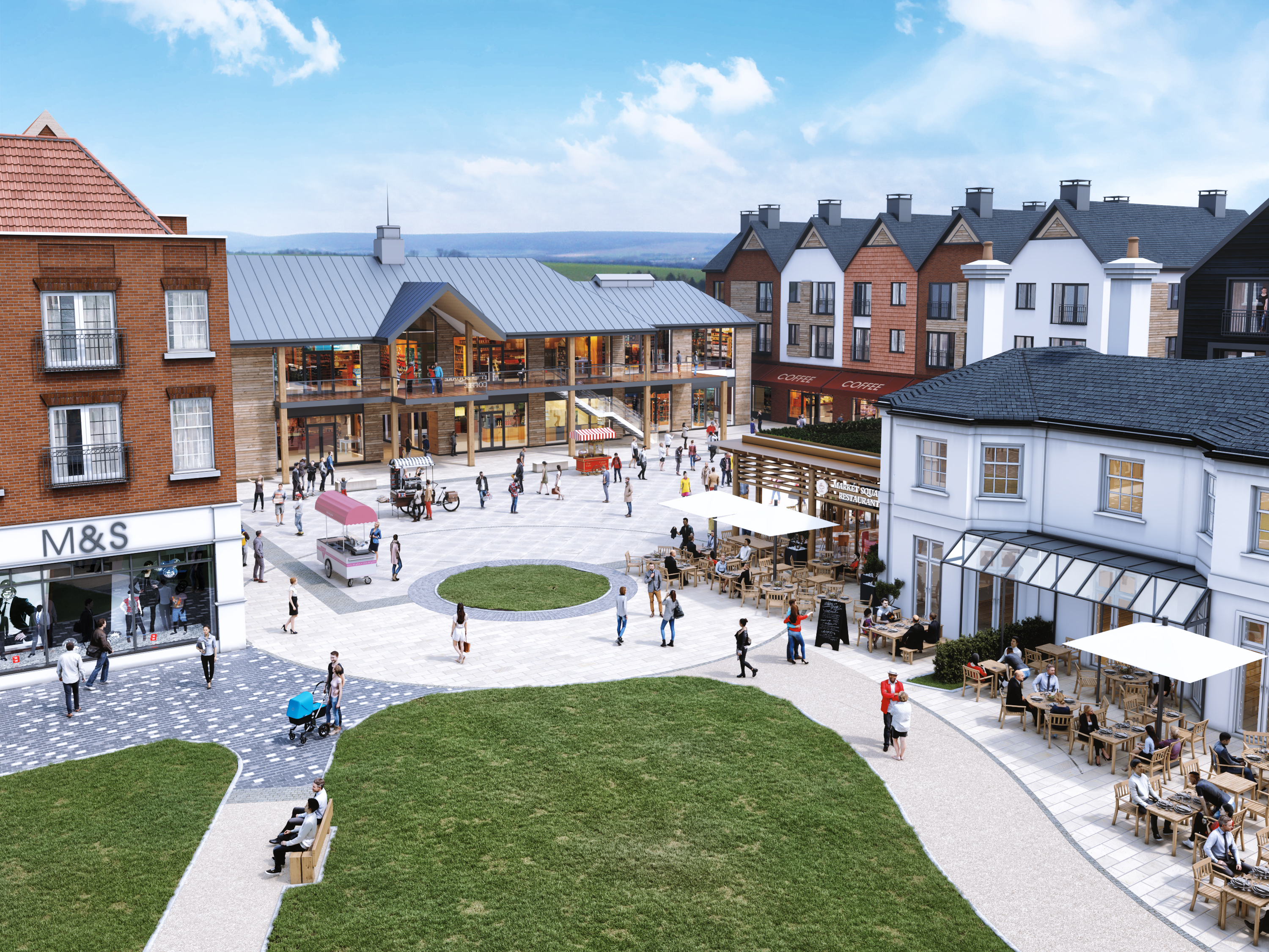Construction starts on Brightwells Yard in Farnham